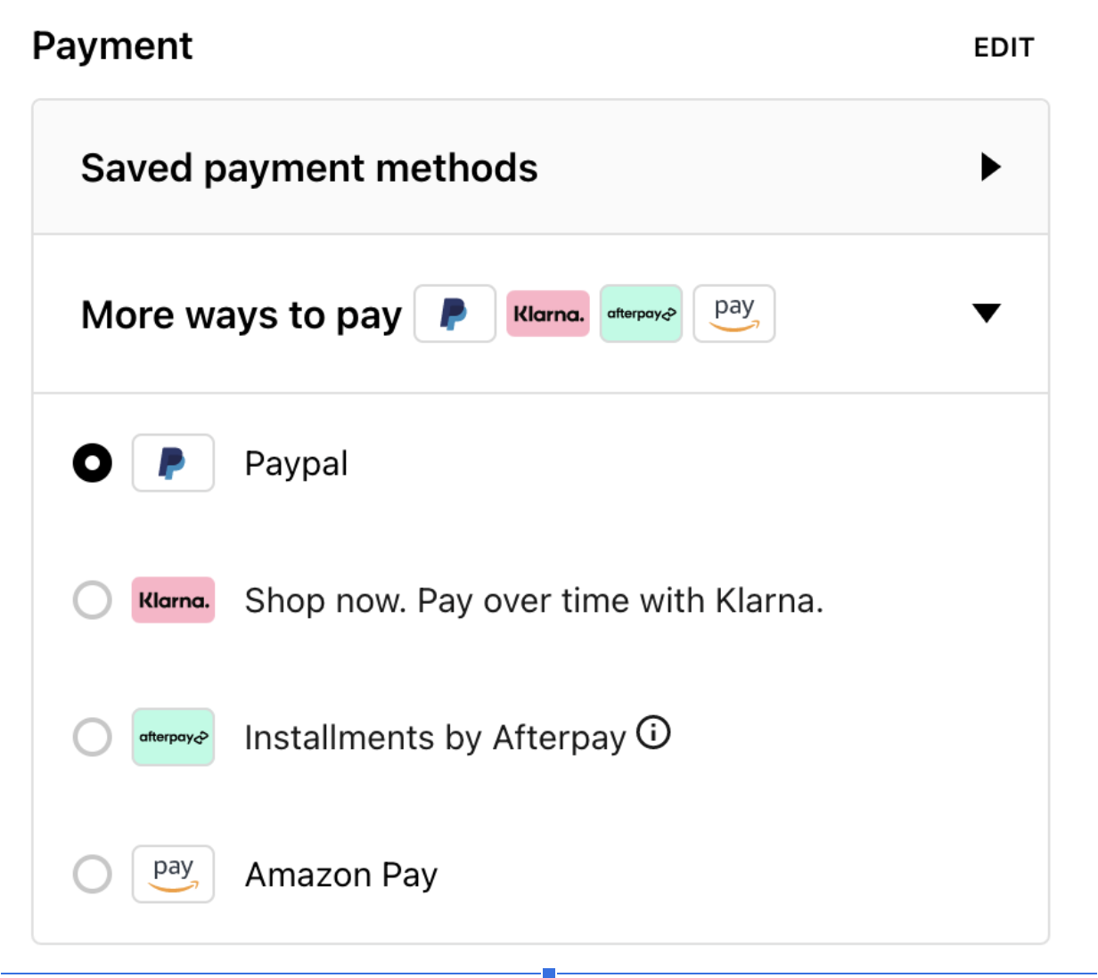Flexible payment options